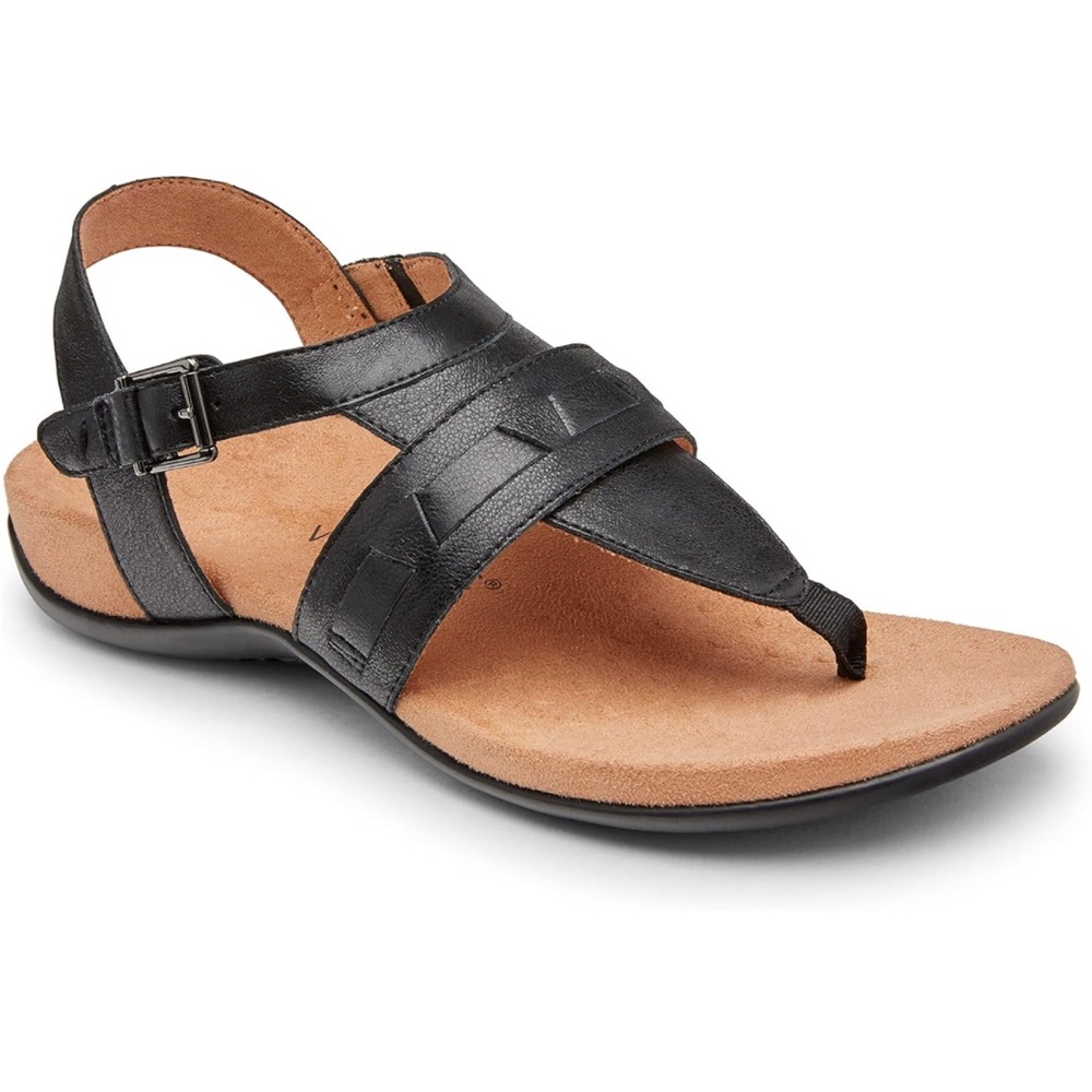 Vionic Lupe Sandals, black, size 11W. New in box.
